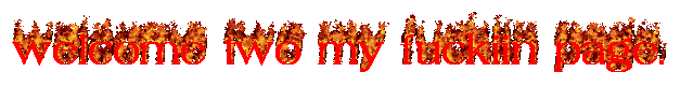 welcome to my fuckin page